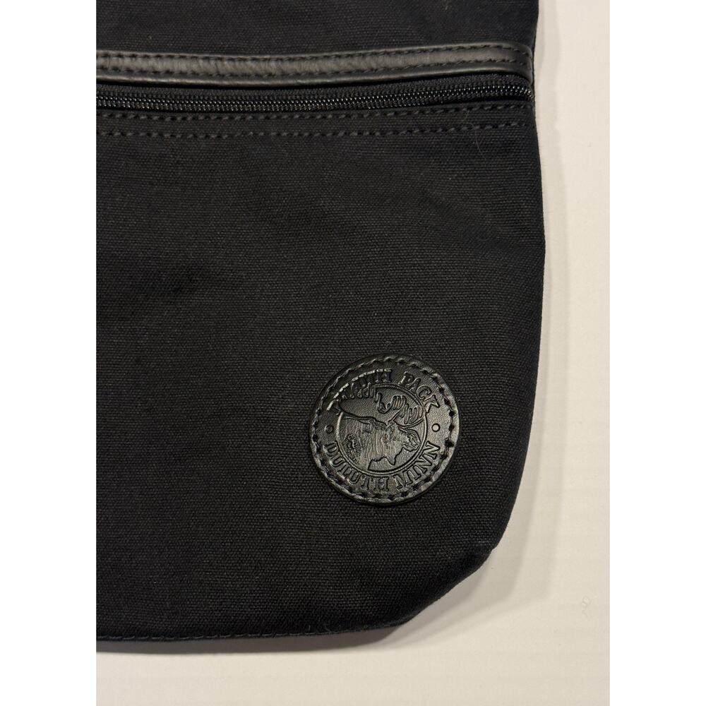 Duluth Pack Black Canvas Traverse Crossbody Bag Made in USA Handcrafted MN - Picture 2 of 6